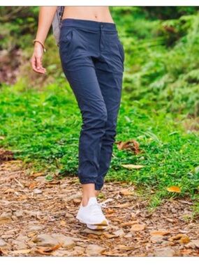 Athleta Trekkie Jogger 2.0 Pant Blue Size 8 Hiking Outdoor Pant